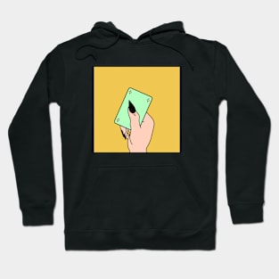 Retro Yellow Tarot Card Illustration Hoodie